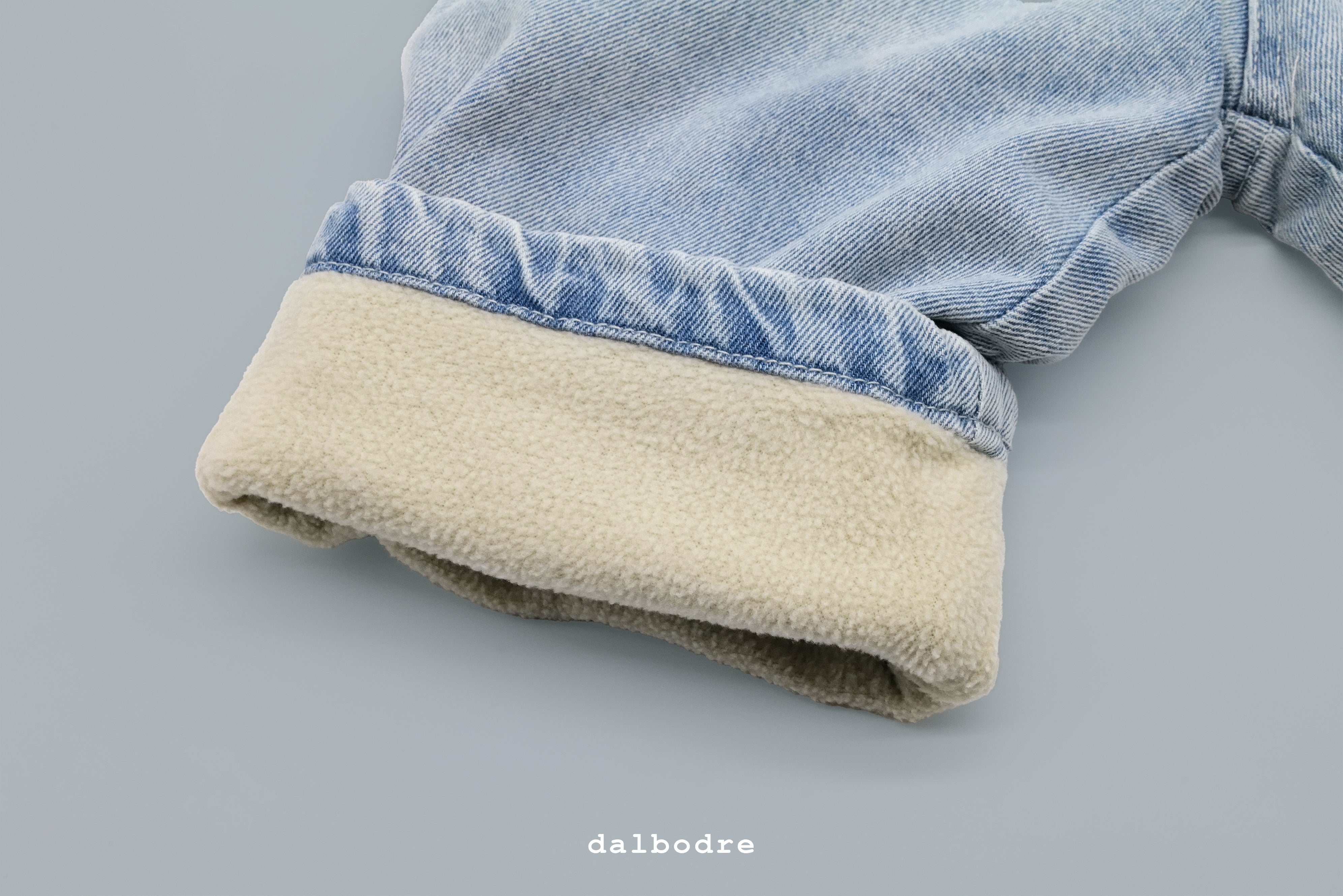 Fleece-Lined Denim Pants