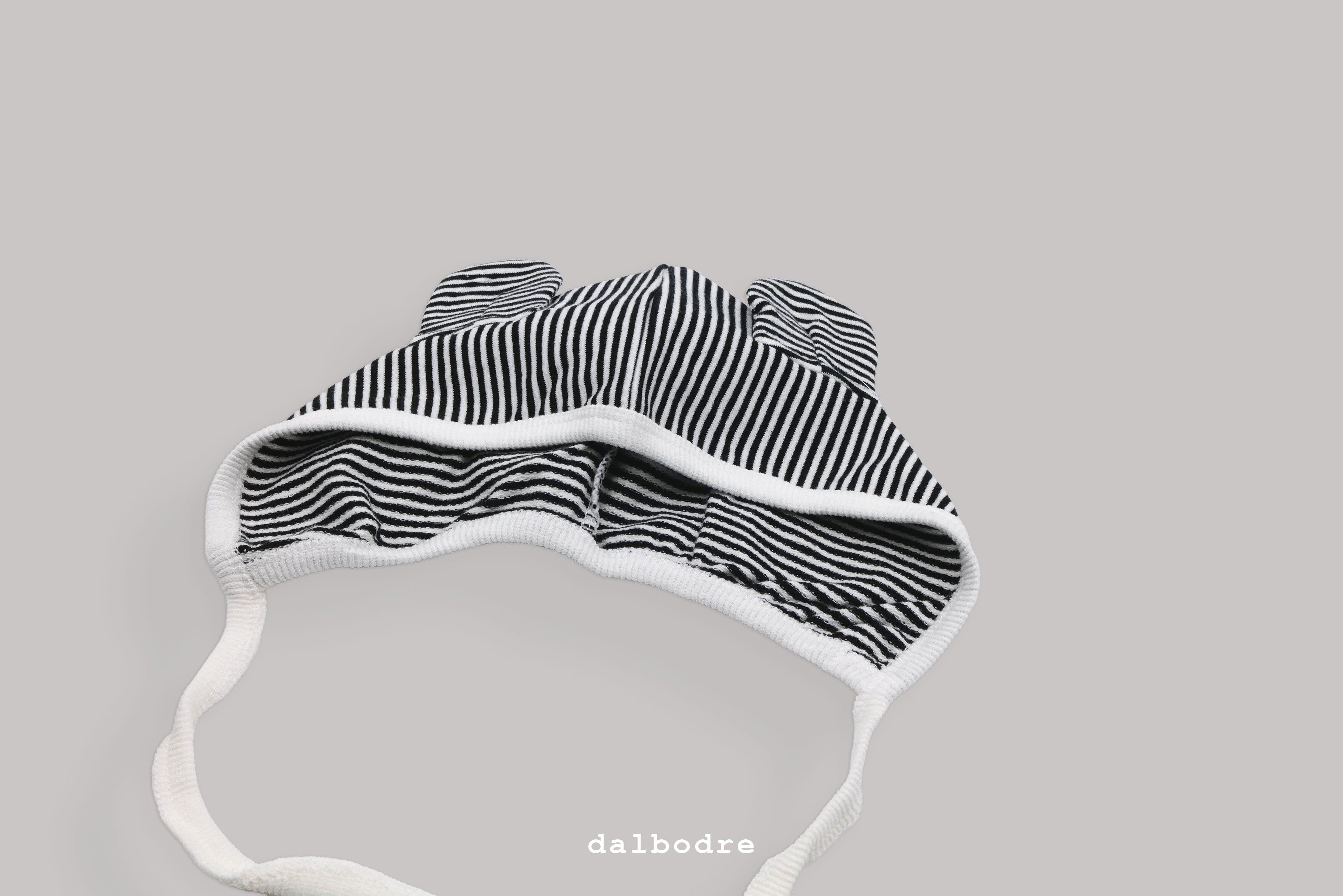 Striped Serenity Bodysuit and Bonnet Set