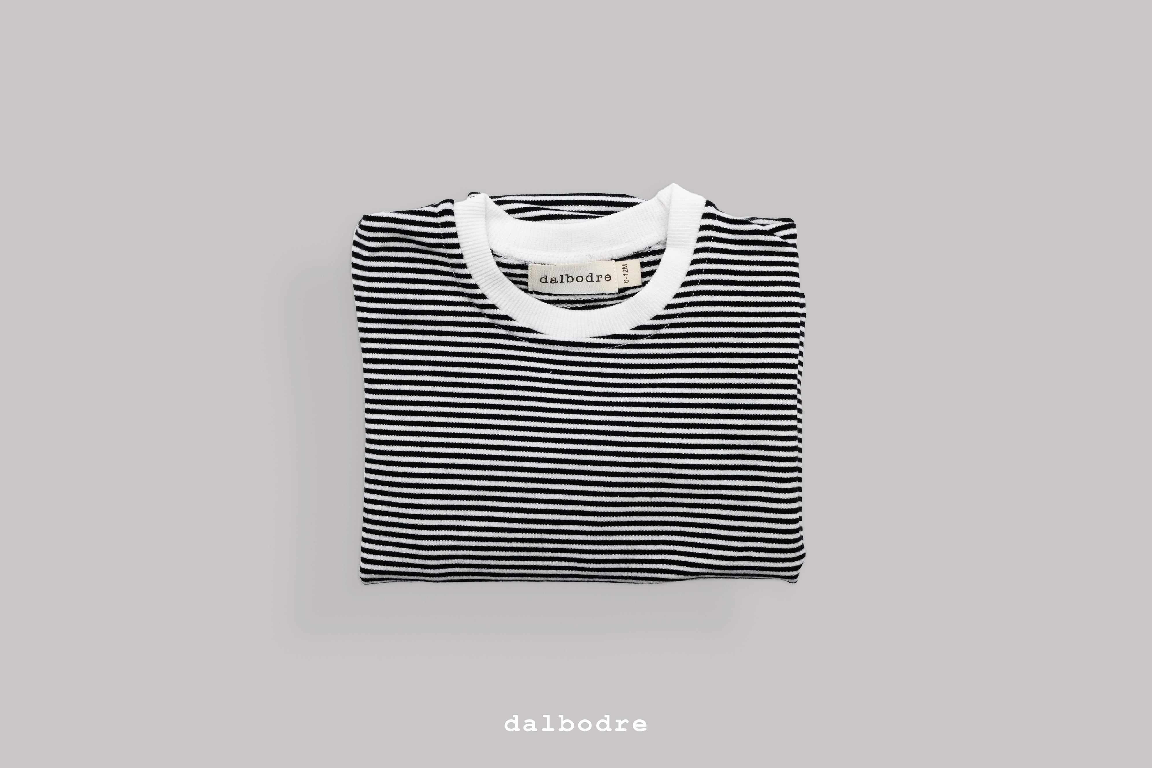 Striped Serenity Bodysuit and Bonnet Set