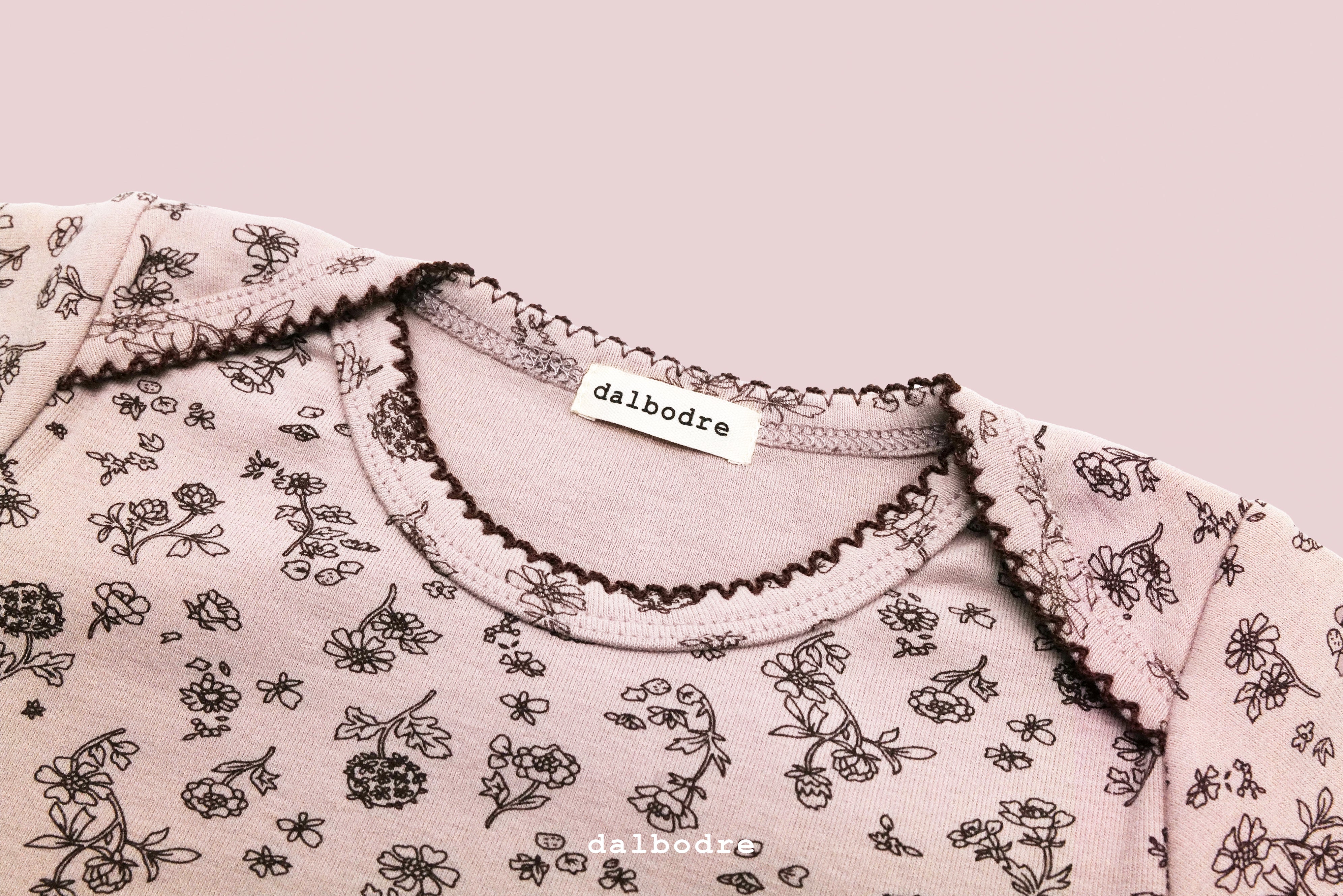 Floral Long-Sleeve Bodysuit and High-Waist Leggings Set