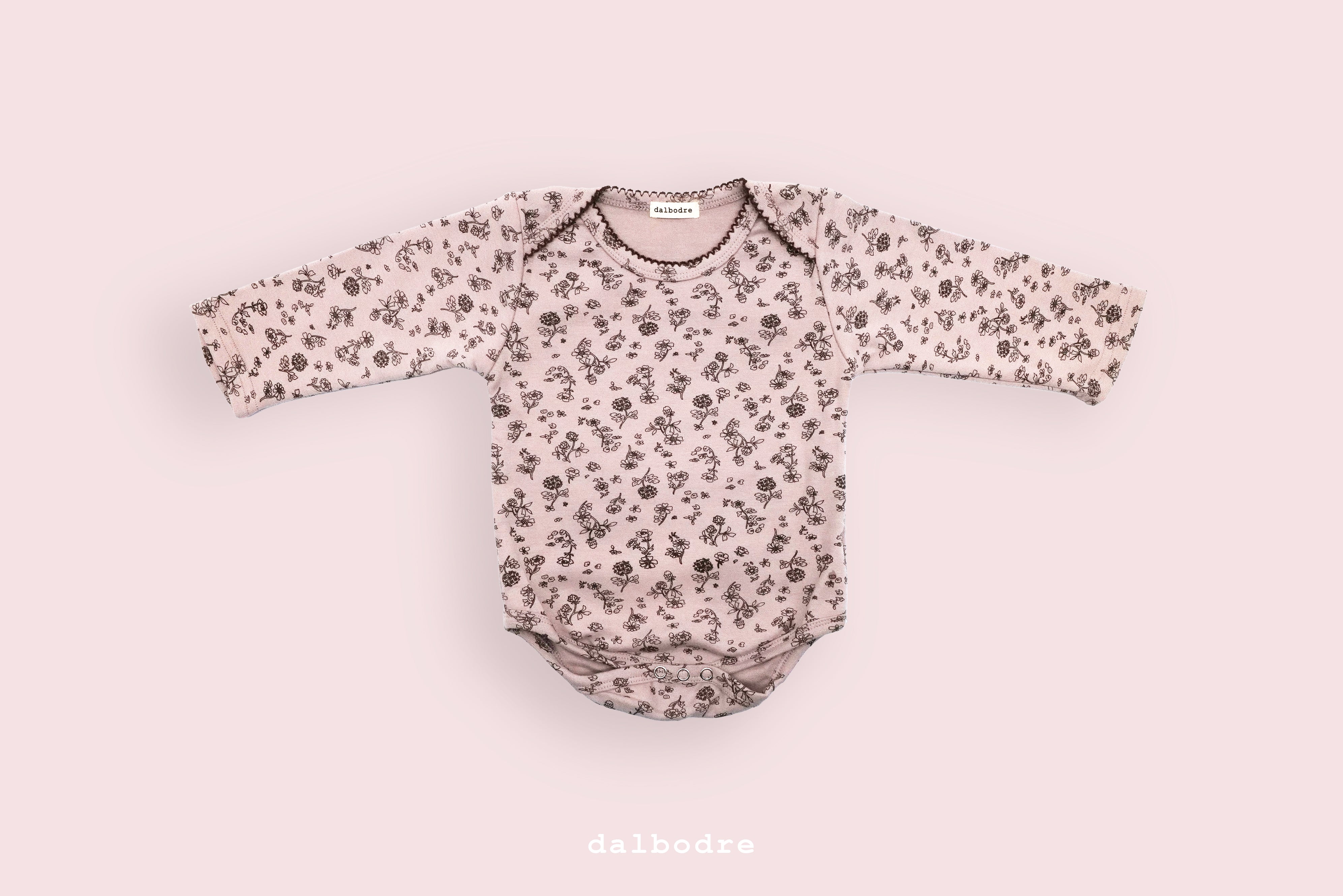 Floral Long-Sleeve Bodysuit and High-Waist Leggings Set