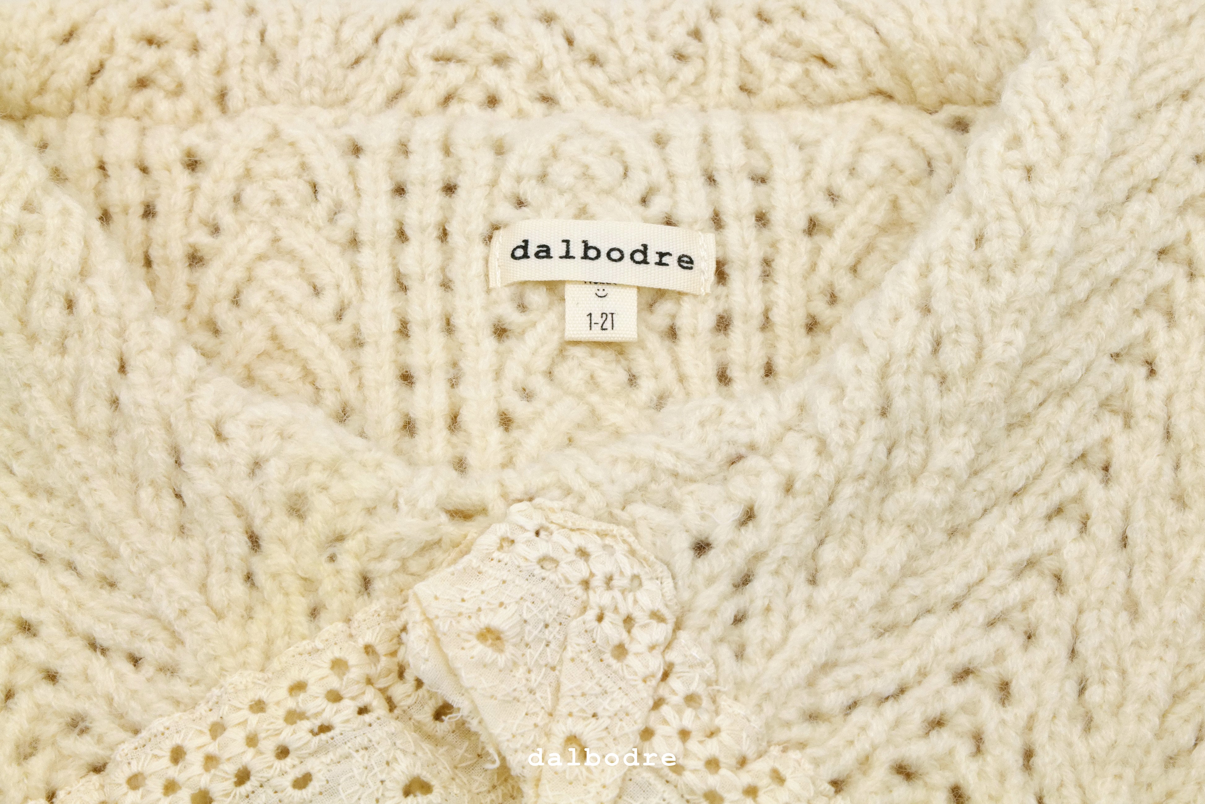 Lace Petal Knit Sweater