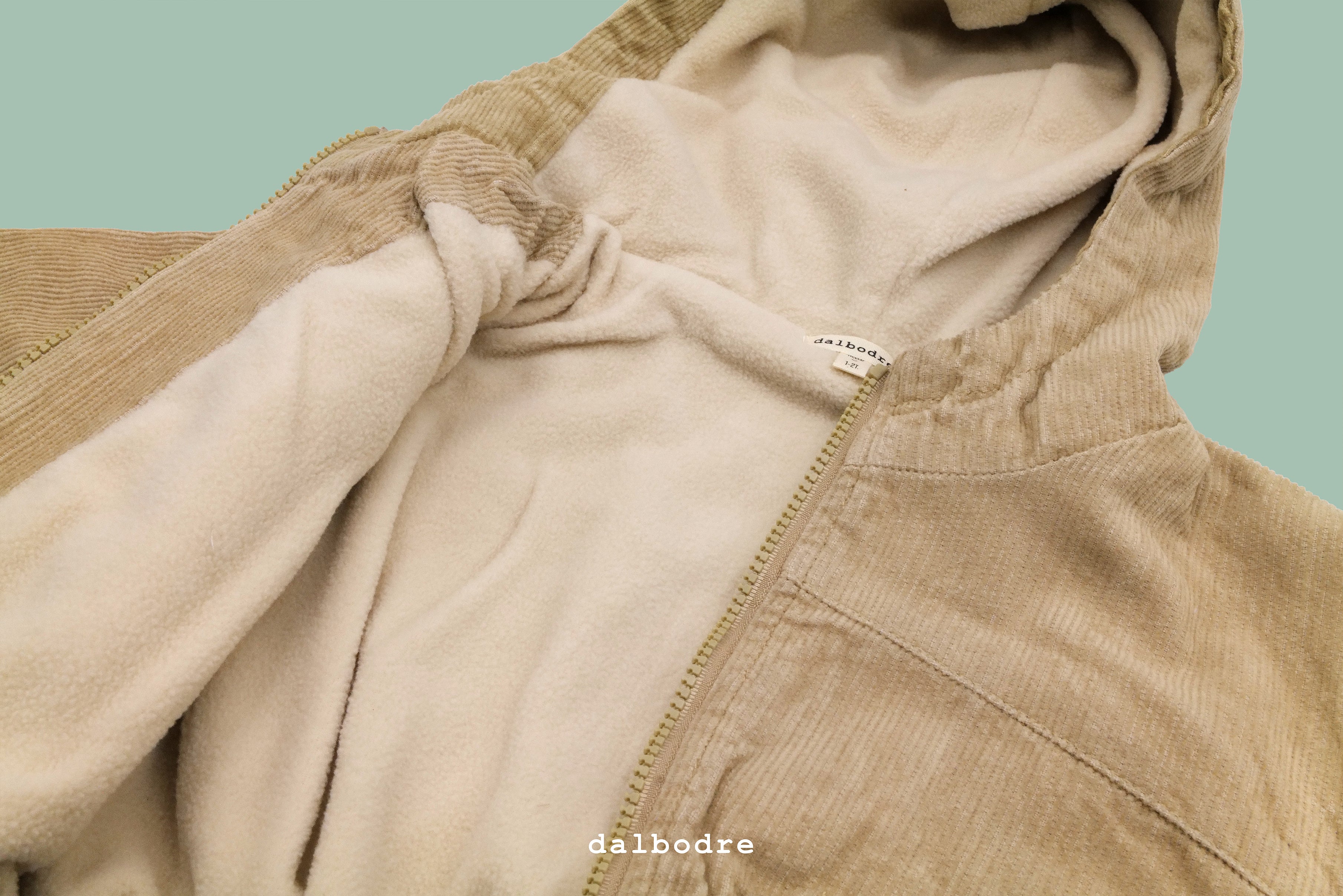 Corduroy Cozy Hooded Jacket