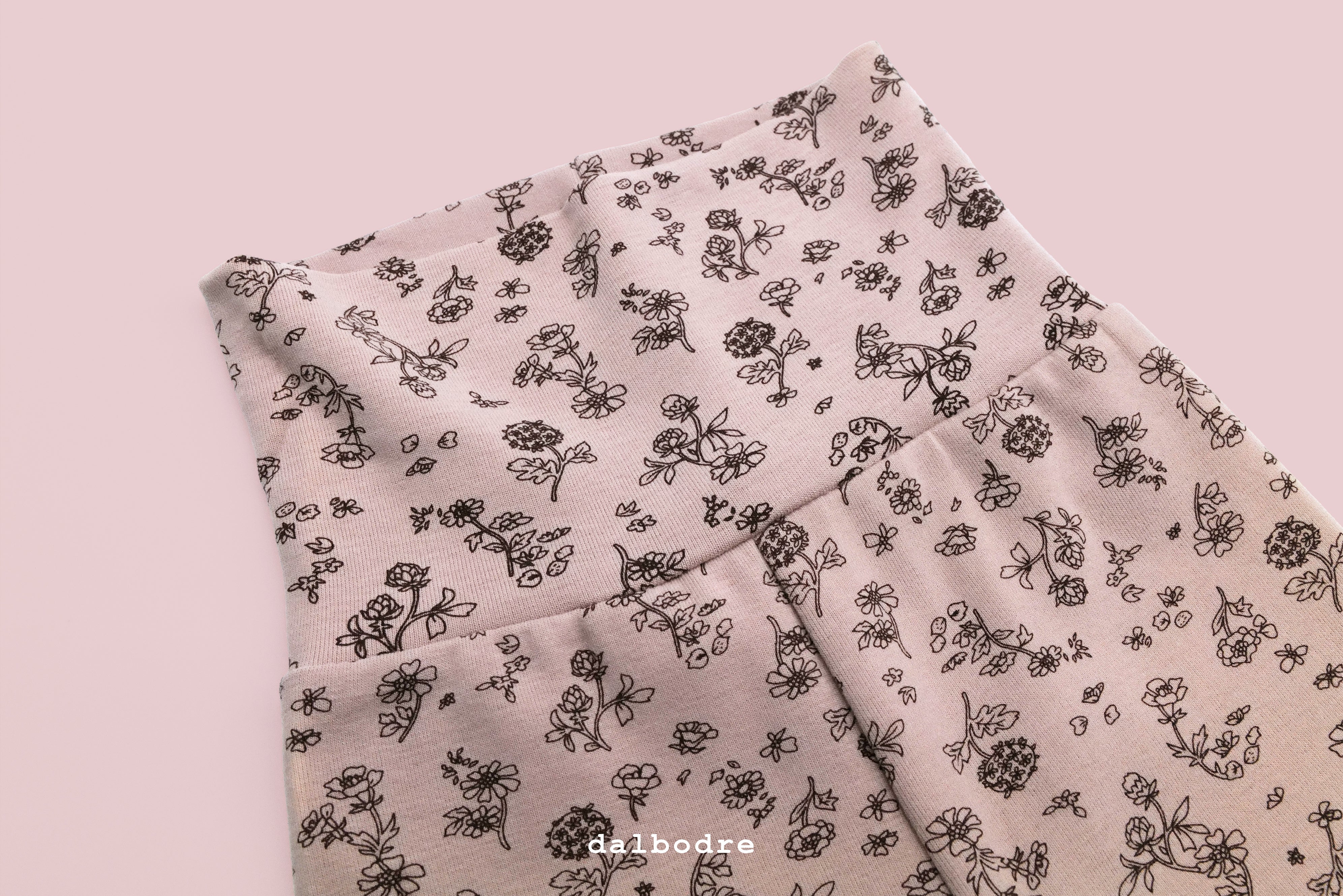 Floral Long-Sleeve Bodysuit and High-Waist Leggings Set