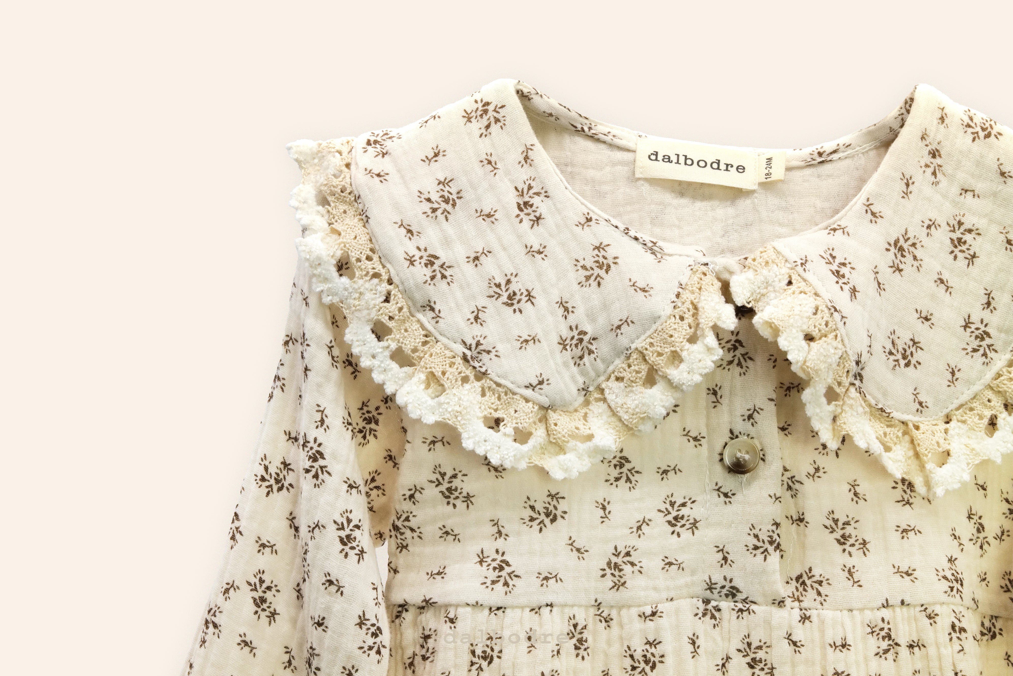 Vintage Lace Romper & Bonnet Set