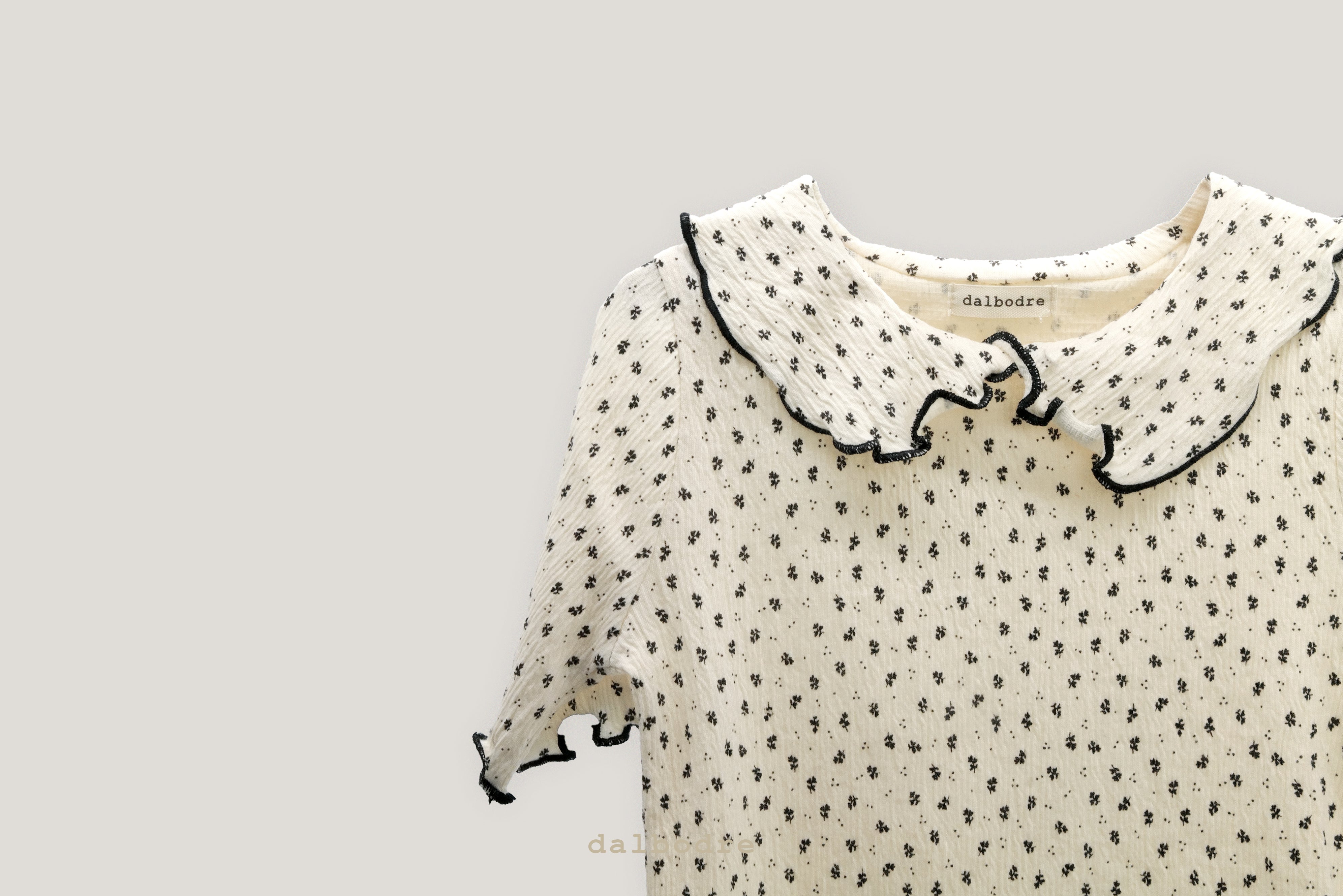 Noir Petal Blouse