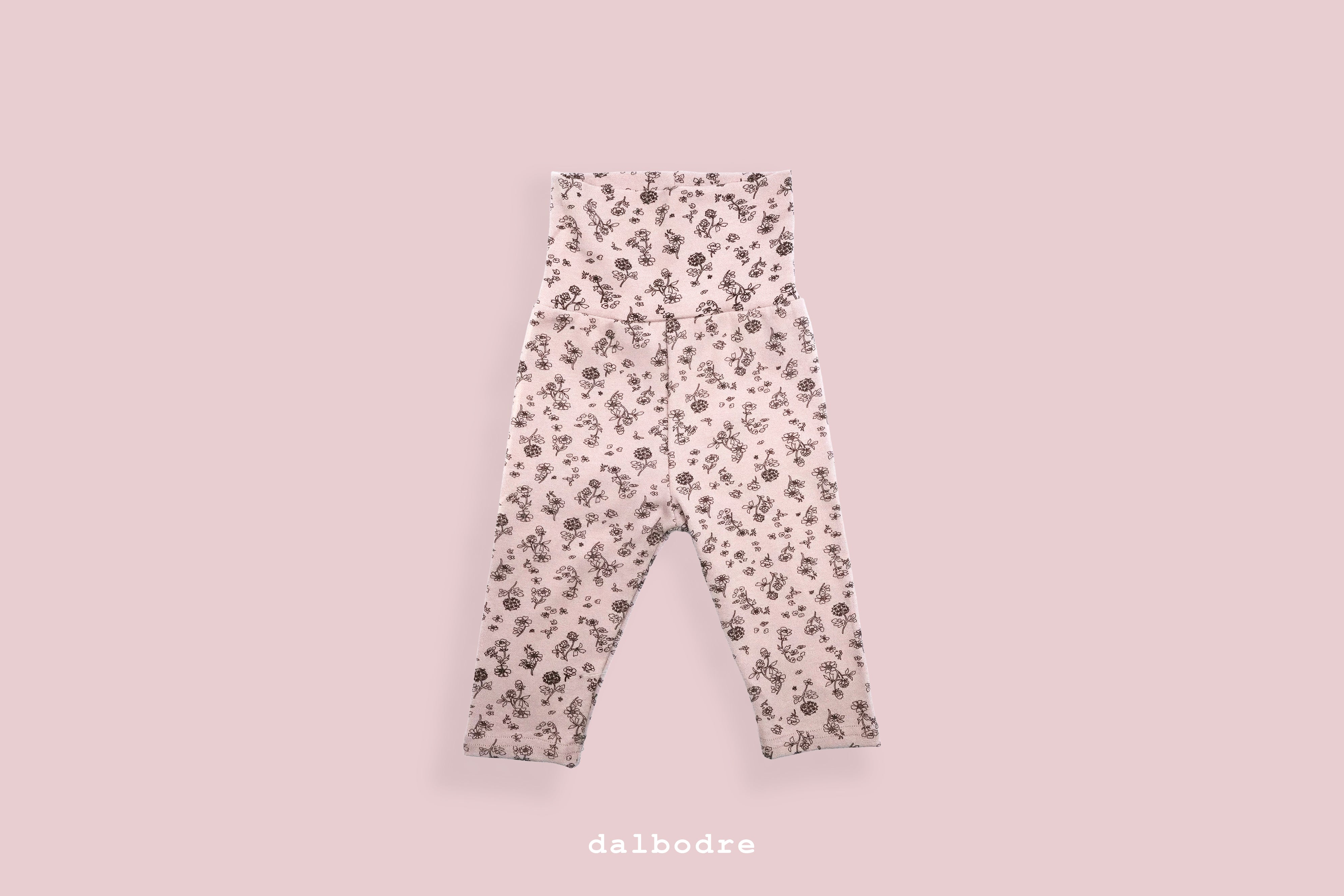 Floral Long-Sleeve Bodysuit and High-Waist Leggings Set