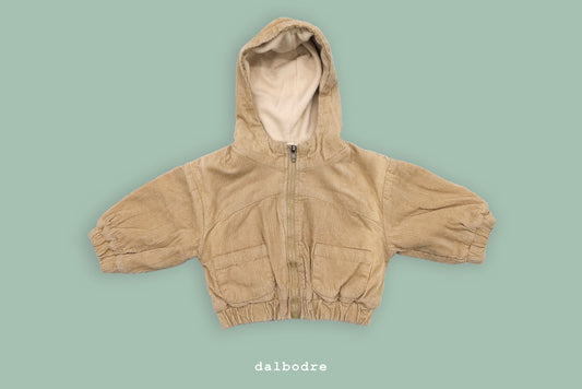 Corduroy Cozy Hooded Jacket