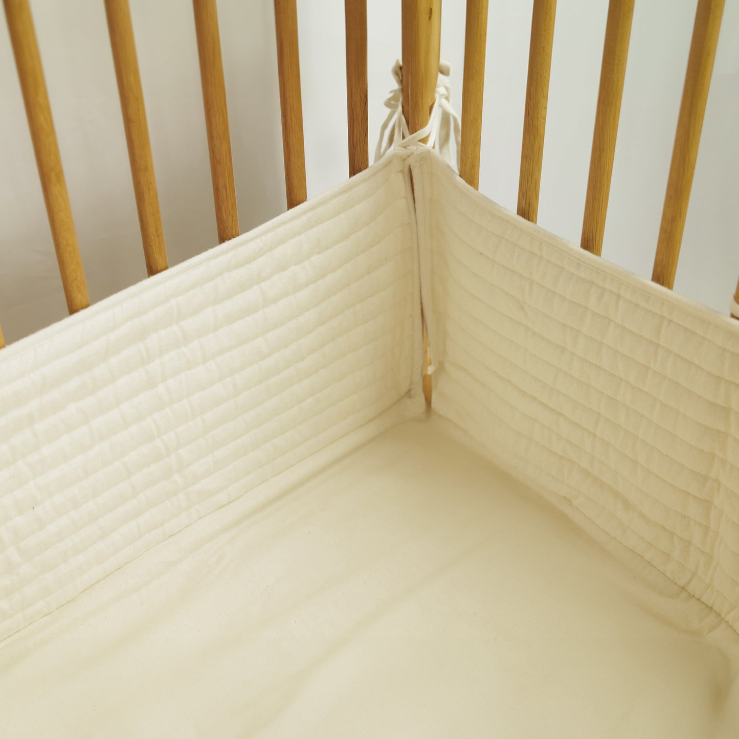 organic cotton crib bumper pad