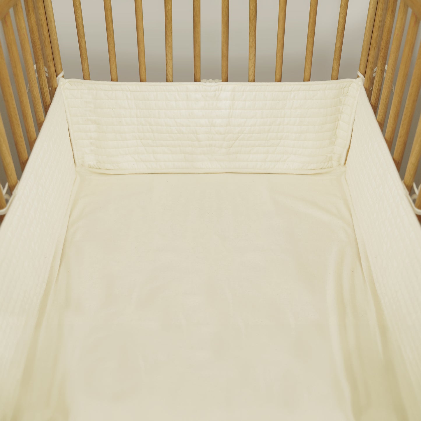 organic cotton crib bumper pad