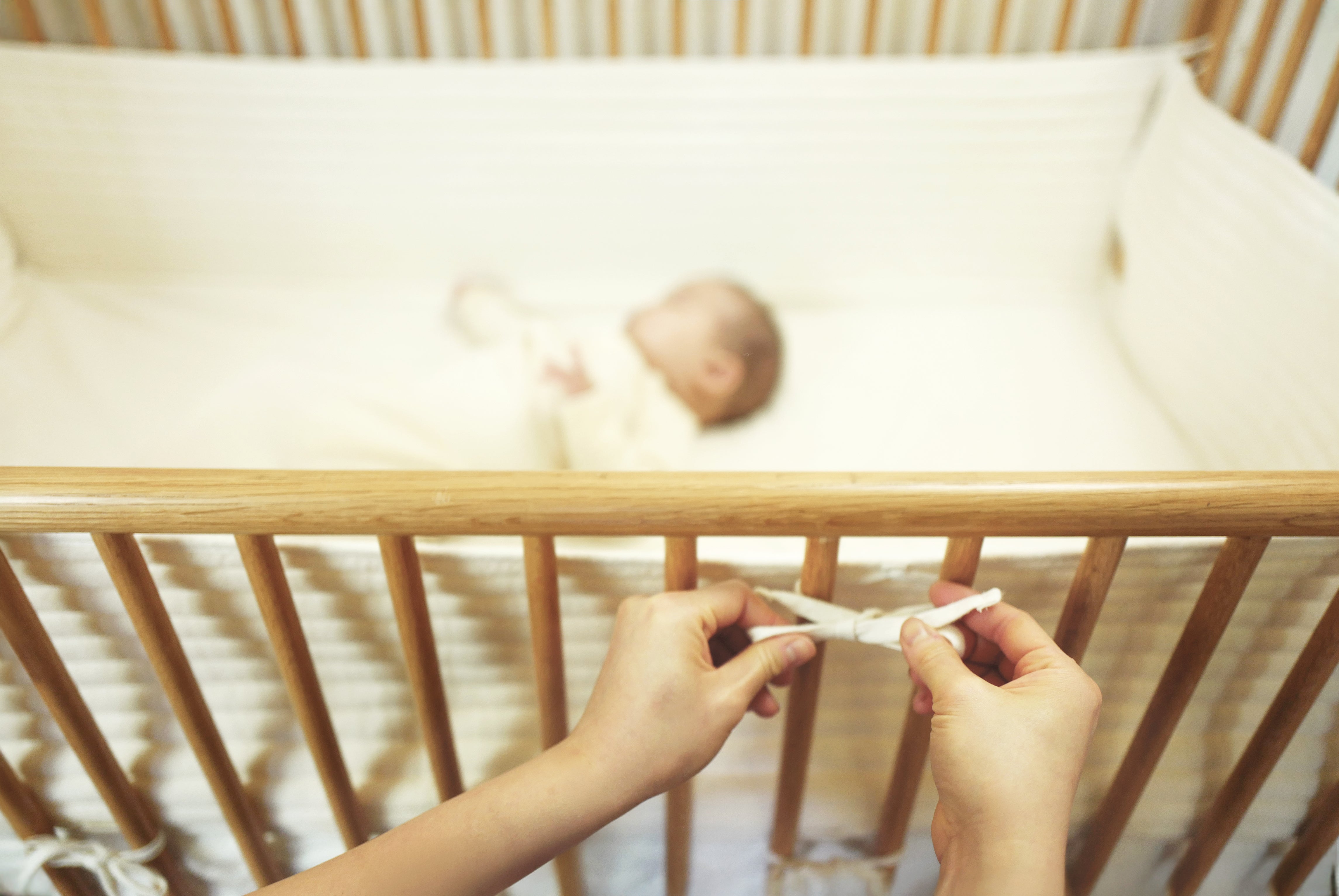 organic cotton crib bumper pad